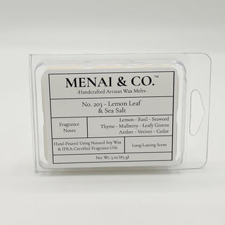 No. 203 - Lemon Leaf & Sea Salt Soy Wax Melts