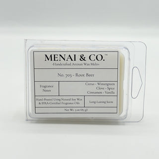wax melts No. 703 Root Beer clamshell white background centered