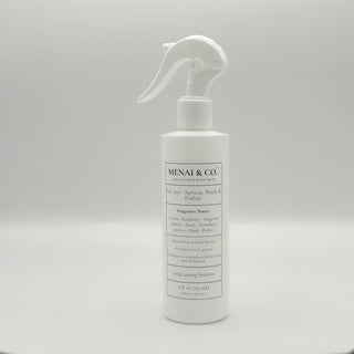 linen and room spray No. 705 Apricot, Peach and Praline bottle white background centered