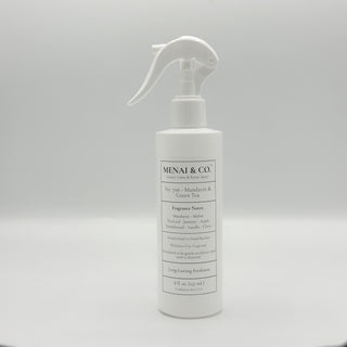 linen and room spray No. 706 Mandarin and Green Tea bottle white background centered