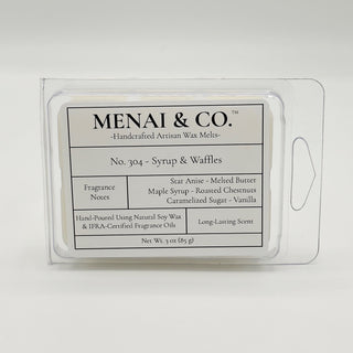wax melts No. 304 Syrup and Waffles clamshell white background centered