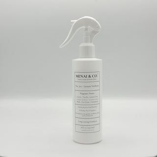 linen and room spray No. 701 Lemon Verbena bottle white background centered
