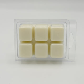 wax melts 6 cube clamshell bottom view white background